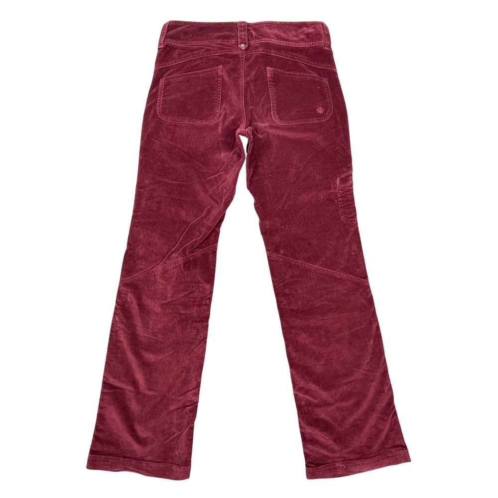 Athleta Cherrywood Burgundy Corduroy Multi-Pocket Straight Leg Pants Women 4 - Picture 2 of 11